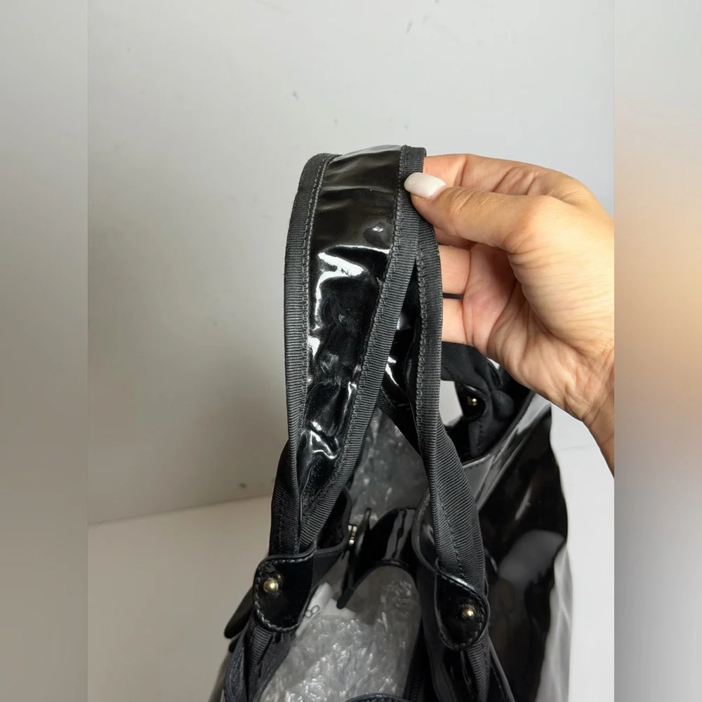 Salvatore Ferragamo Vara Bow Patent Leather Tote Bag